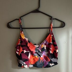 Floral Multicolor Bikini Top